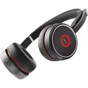 Ausinės Jabra Evolve 75, Juodos/Raudonos