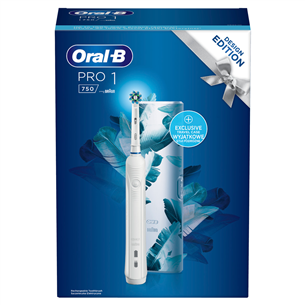 Braun Oral-B Cross Action White, travel case, white - Electric toothbrush