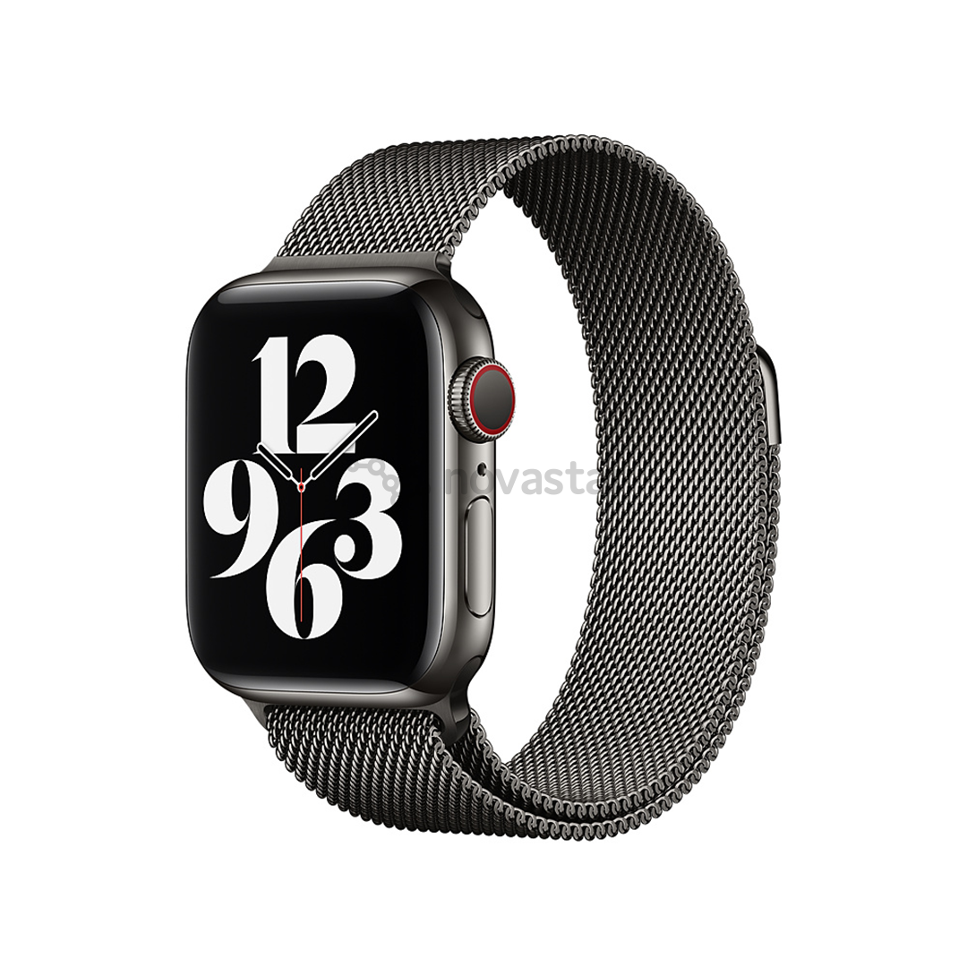 Dirželis Apple Watch Graphite Milanese Loop, 40mm