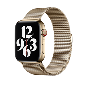 Dirželis Apple Watch Gold Milanese Loop, 44mm