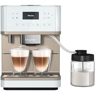 Miele MilkPerfection, white/beige - Espresso Machine CM6360LOCM