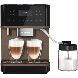 Miele MilkPerfection, black/brown - Espresso Machine CM6360OBBP