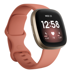 Išmansis laikrodis Fitbit Versa 3, Gold/Pink