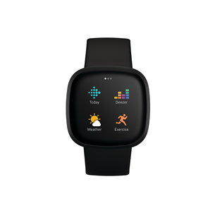 Išmanusis laikrodis Fitbit Versa 3, Black/Black