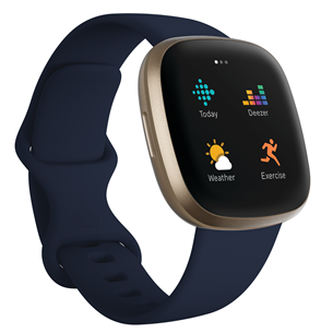 Išmansis laikrodis Fitbit Versa 3, Gold/Dark Blue