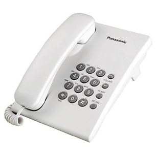 Laidinis telefonas Panasonic KXTS500FXW, White