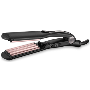 BaByliss, up to 210 °C, black/pink - Hair crimper