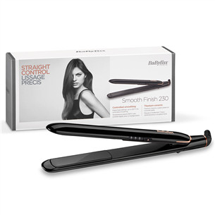 BaByliss Super Shine 230, 180-230 °C, juodas/vario spalvos - Plaukų tiesintuvas