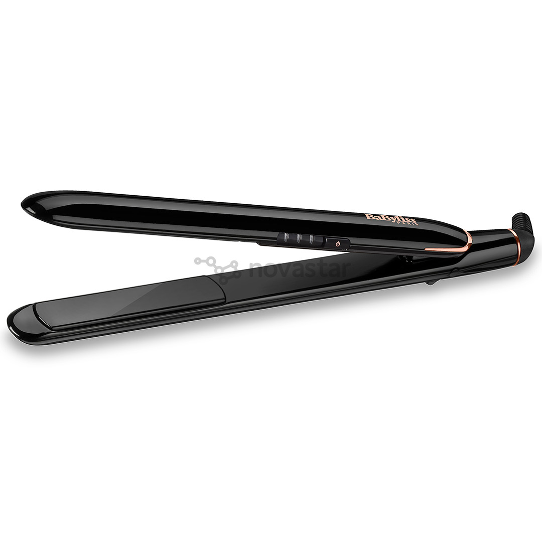 BaByliss Super Shine 230, 180-230 °C, juodas/vario spalvos - Plaukų tiesintuvas