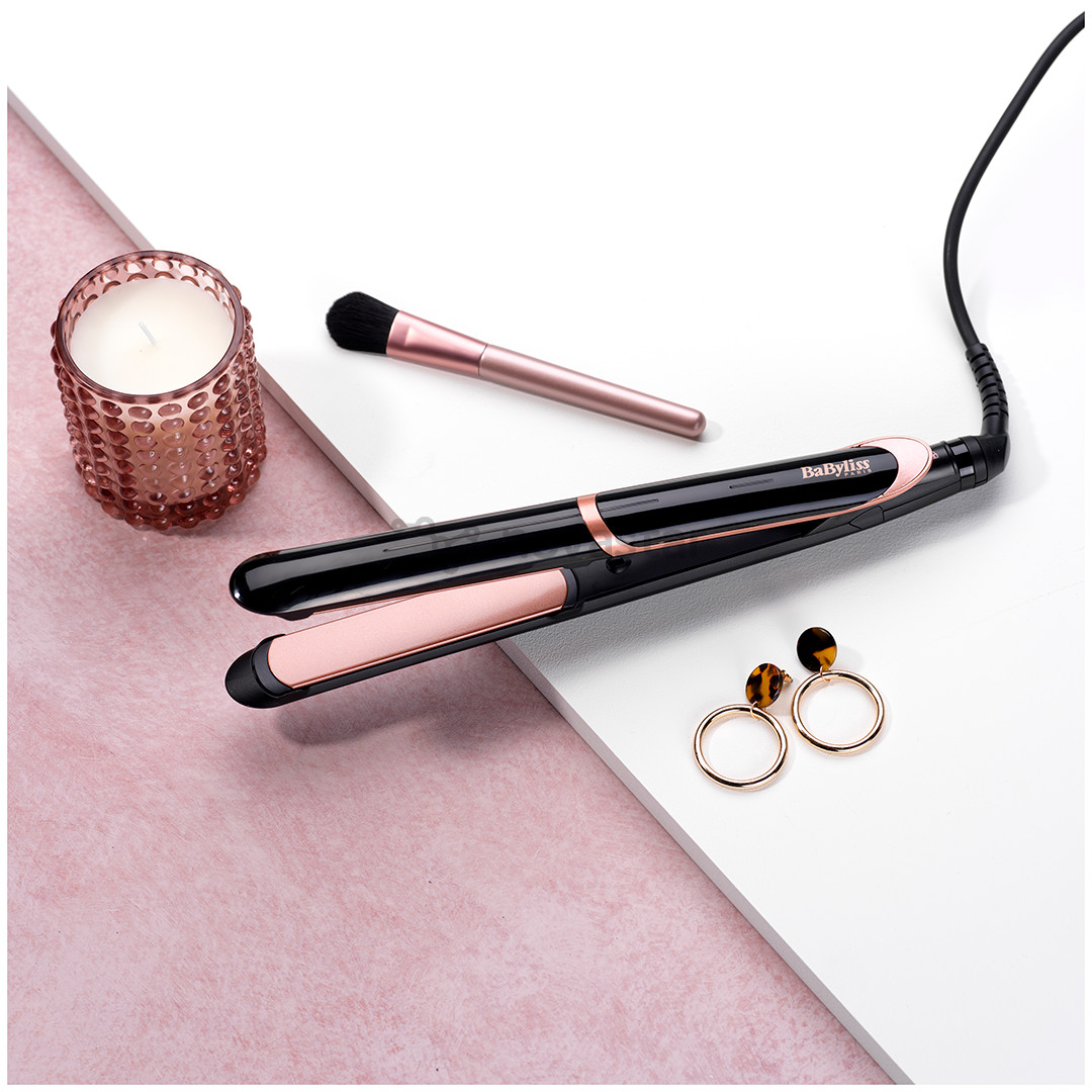BaByliss, 140-235 °C, juodas/rožinis - Plaukų tiesintuvas