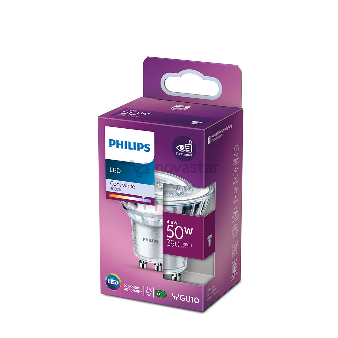 Lemputė Philips LED Spot GU10, 50W, 36D, Cool white