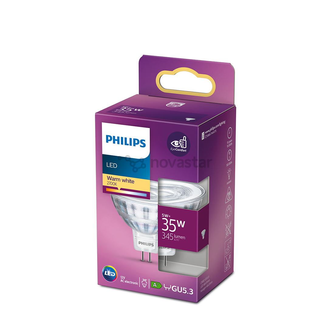 Lemputė Philips LED, GU5.3 35W, Warm white