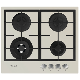 Whirlpool, width 59 cm, beige - Built-in Gas Hob AKTL629/S