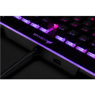 Klaviatūra Corsair K95 RGB Platinum XT Cherry MX Silver, Nordic