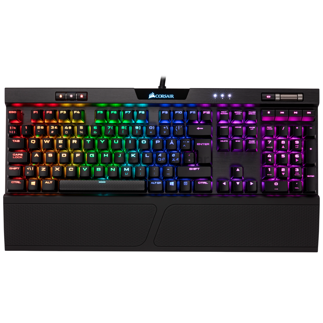 Klaviatūra Corsair K70 RGB MK.2 Cherry MX Red, Nordic
