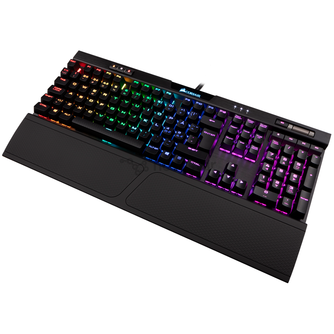 Klaviatūra Corsair K70 RGB MK.2 Cherry MX Red, Nordic