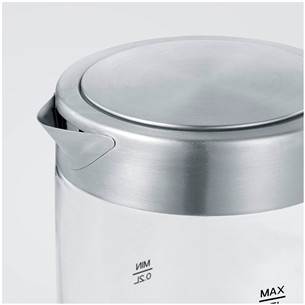 Severin, 0.5 L, skaidrus/sidabro spalvos - Virdulys