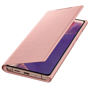 Dėklas Galaxy Note 20 LED, Rudas
