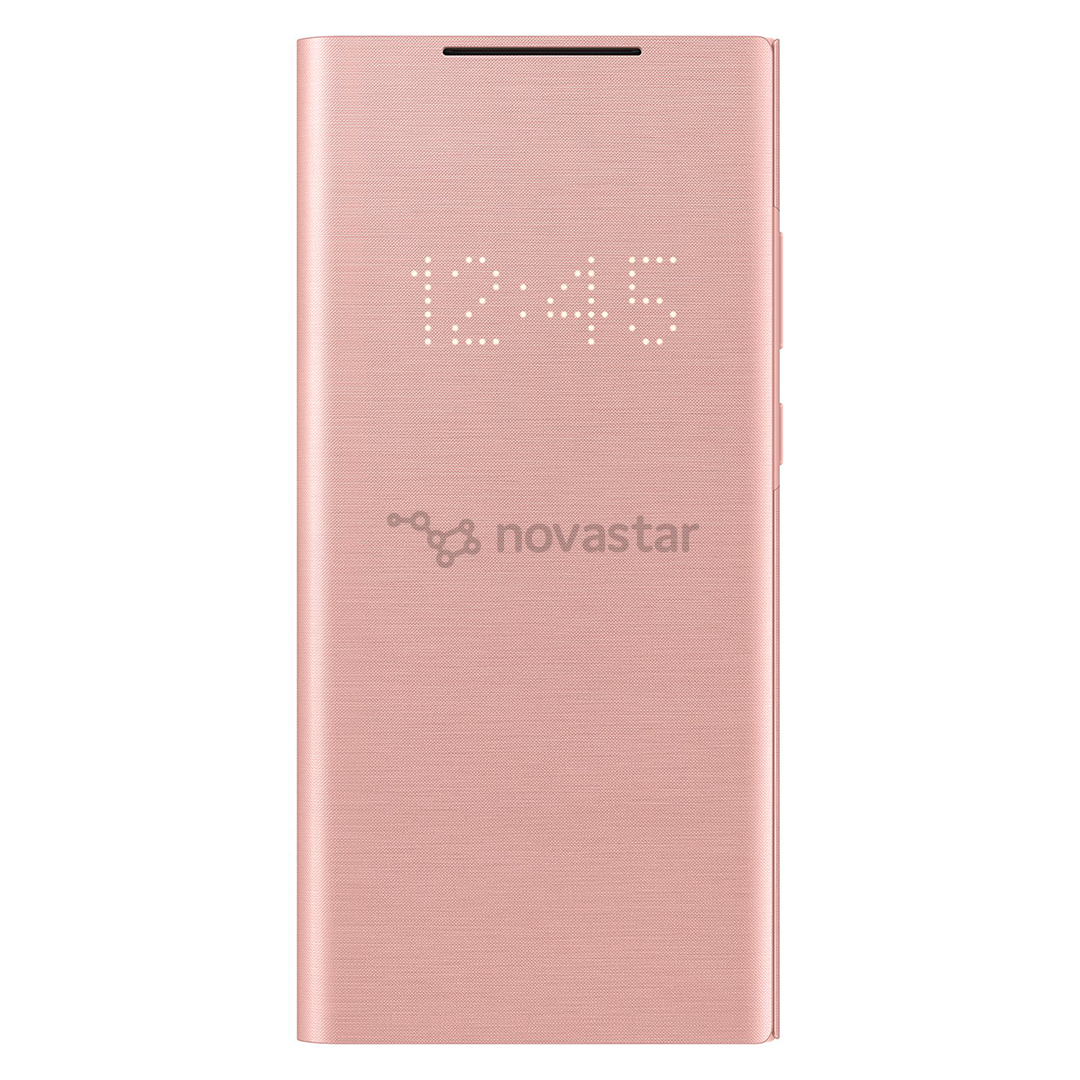 Dėklas Galaxy Note 20 LED, Rudas