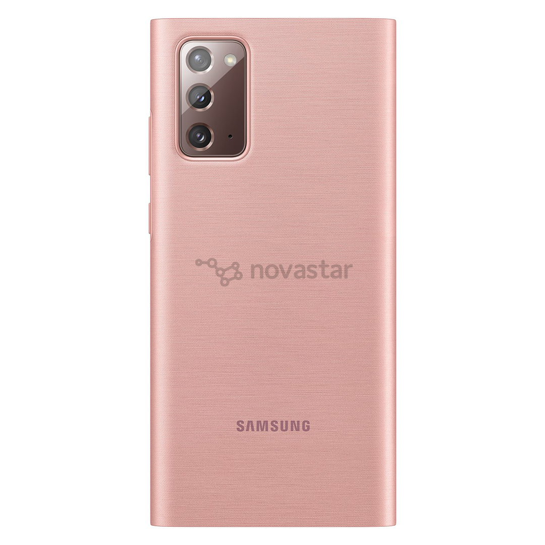 Dėklas Galaxy Note 20 LED, Rudas