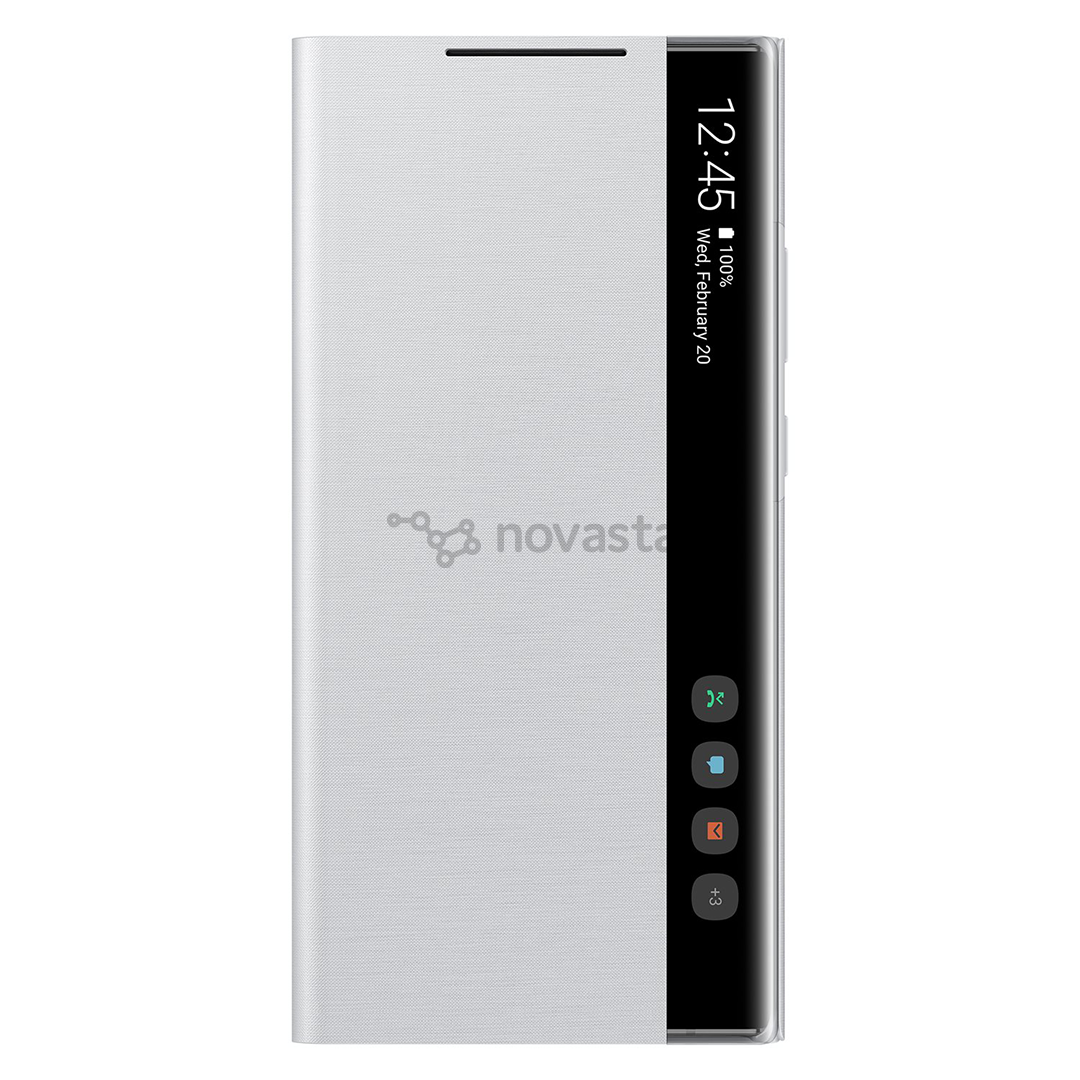 Dėkliukas Samsung Galaxy Note20 Ultra Clear View, Baltas