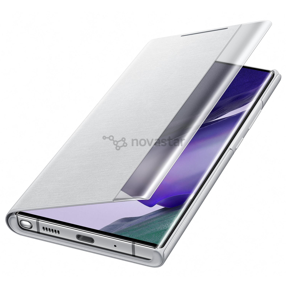 Dėkliukas Samsung Galaxy Note20 Ultra Clear View, Baltas