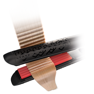 Valera Swiss'X Frise, 230°C, black/red - Hair crimper