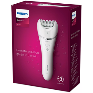 Philips 8000, white/silver - Epilator