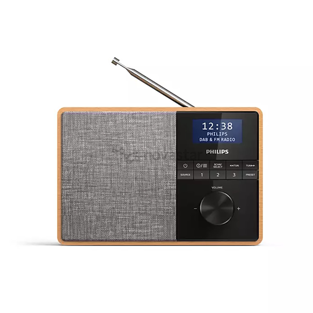 Philips TAR5505, DAB+, FM, Bluetooth, su laikmačiu, rudas - Radijas