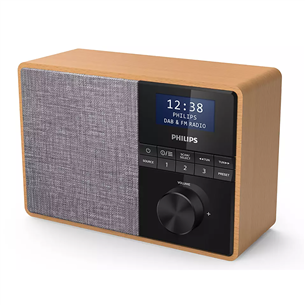 Philips TAR5505, DAB+, FM, Bluetooth, таймер, коричневый - Радио для кухни