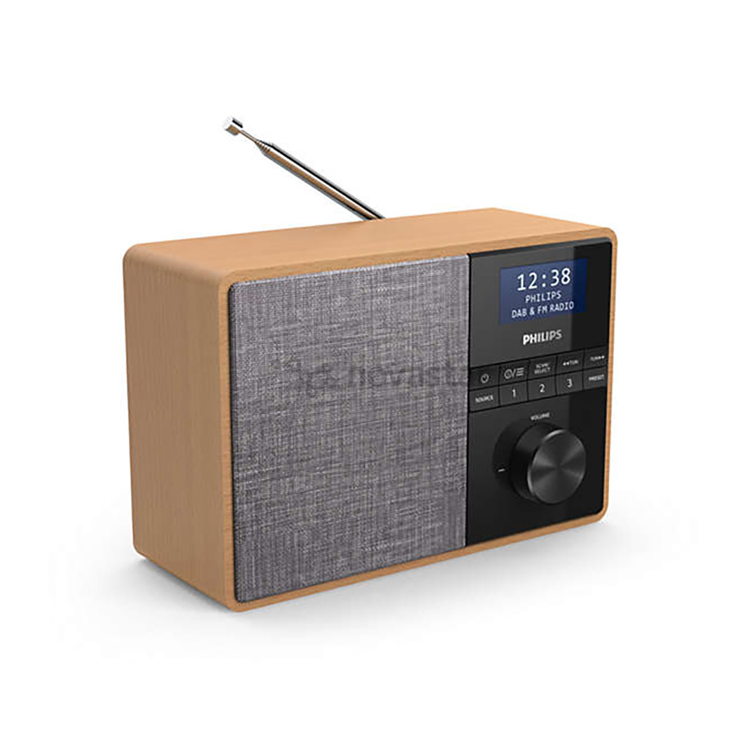 Philips TAR5505, DAB+, FM, Bluetooth, su laikmačiu, rudas - Radijas