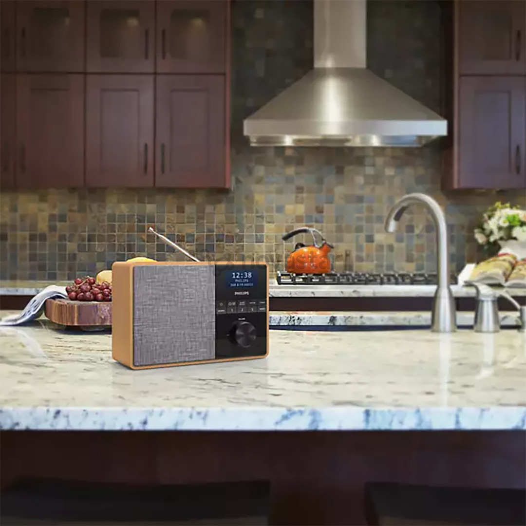 Philips TAR5505, DAB+, FM, Bluetooth, su laikmačiu, rudas - Radijas