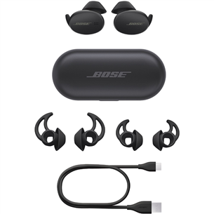 Ausinės Bose Sport Earbuds, Belaidės, Juodos