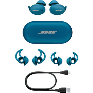 Ausinės Bose Sport Earbuds, Belaidės, Mėlynos