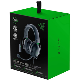 Ausinės Razer BlackShark V2, Juodos