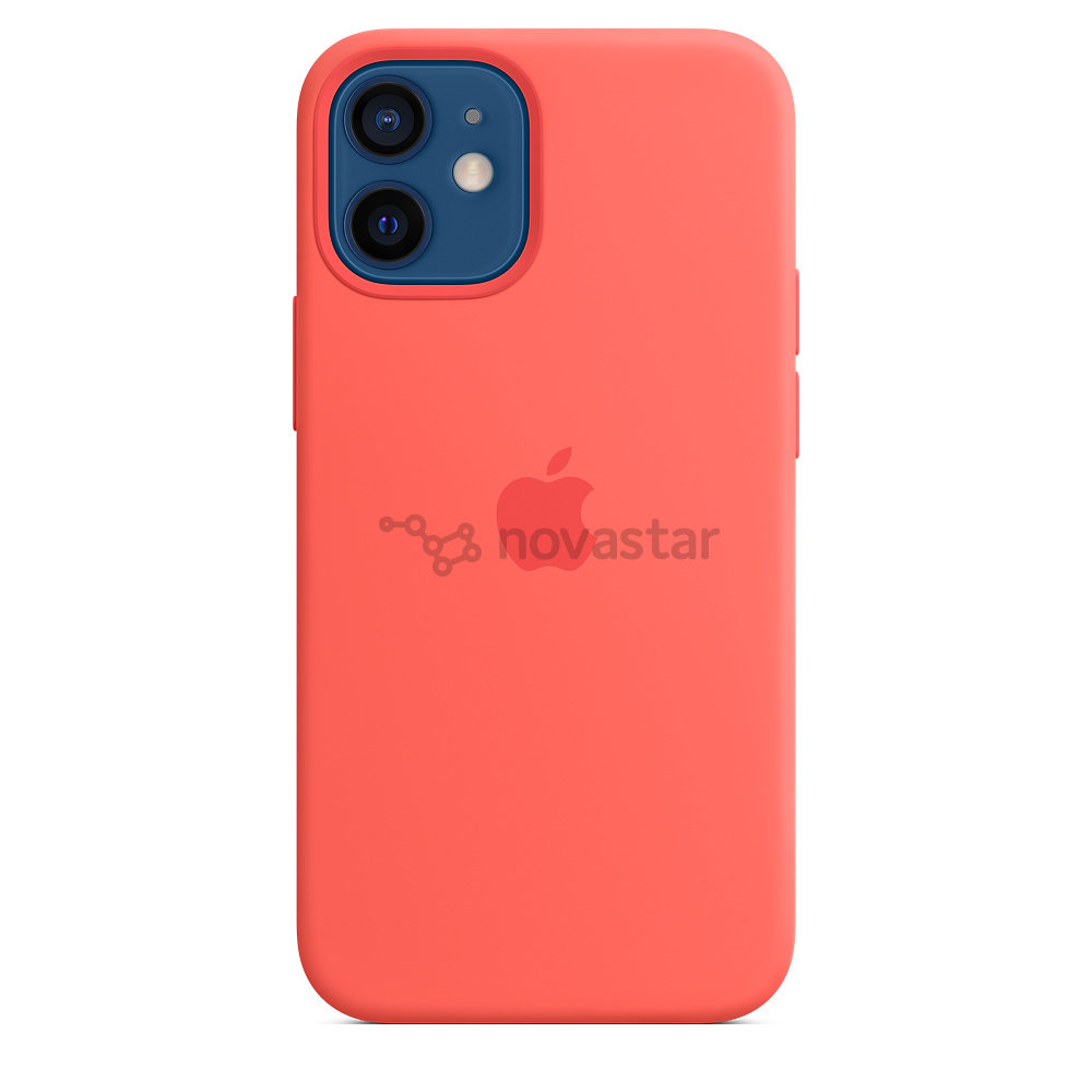 Dėklas Apple iPhone 12 mini MagSafe, Silikoninis, Pink Citrus