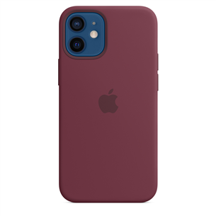 Dėklas Apple iPhone 12 mini MagSafe, Silikoninis, Plum