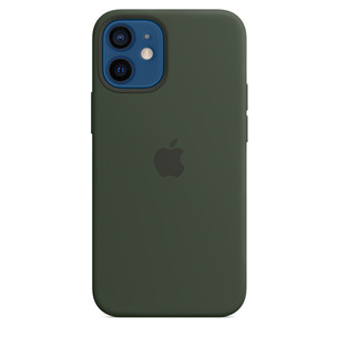 Dėklas Apple iPhone 12 mini MagSafe, Silikoninis, Cypress Green