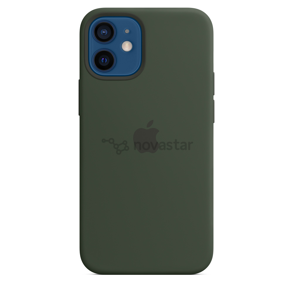 Dėklas Apple iPhone 12 mini MagSafe, Silikoninis, Cypress Green