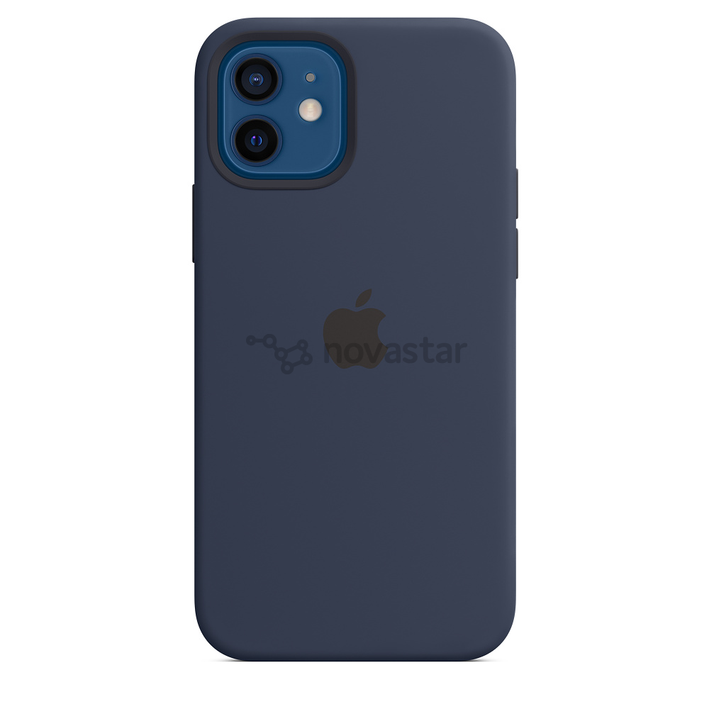 Dėklas Apple iPhone 12/12 Pro, Silikoninis, Mėlynas