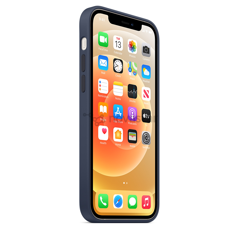 Dėklas Apple iPhone 12/12 Pro, Silikoninis, Mėlynas