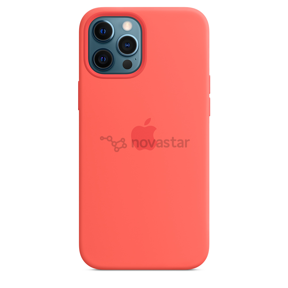 Dėklas Apple iPhone 12 Pro Max MagSafe, Silikoninis, Pink Citrus
