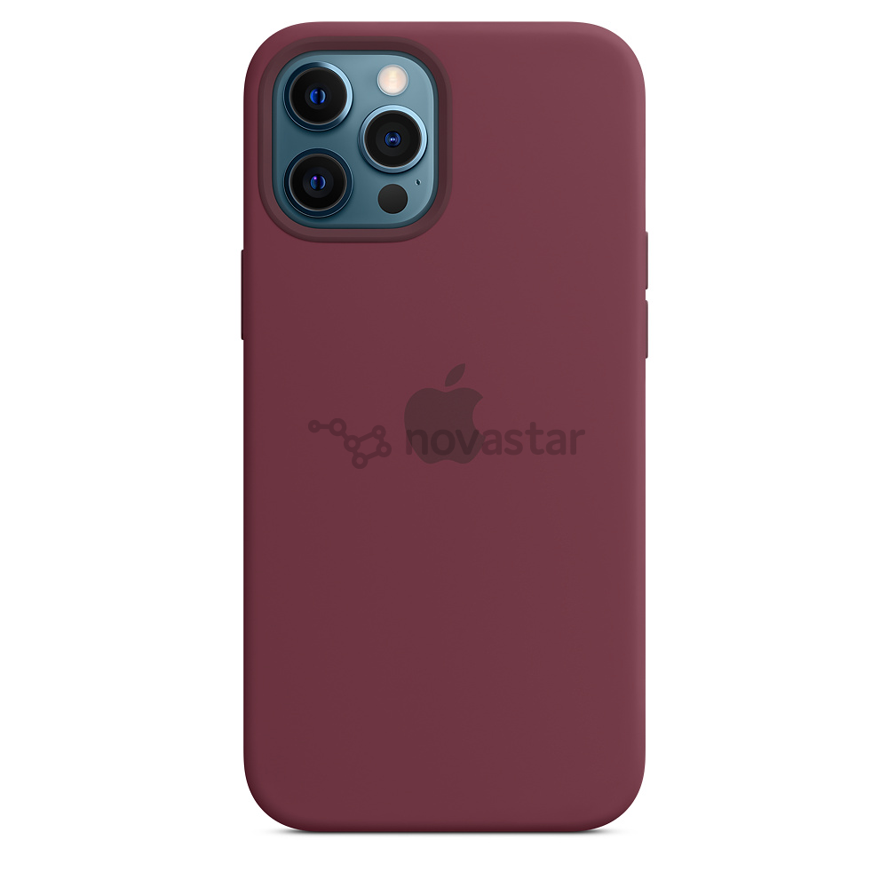 Dėkliukas Apple iPhone 12 Pro Max MagSafe, Silikoninis, Plum