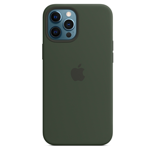 Dėklas Apple iPhone 12 Pro Max MagSafe, Silikoninis, Cypress Green