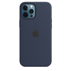 Dėkliukas Apple iPhone 12 Pro Max MagSafe, Silikoninis, Deep Navy