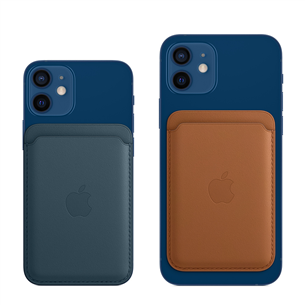 Apple iPhone odinis dėklas - piniginė su MagSafe, Baltic Blue