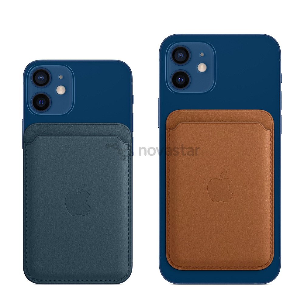 Apple iPhone odinis dėklas - piniginė su MagSafe, Baltic Blue