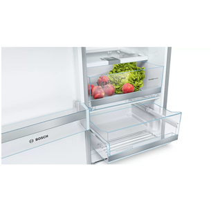 Bosch, 346 L, height 186 cm, inox - Cooler