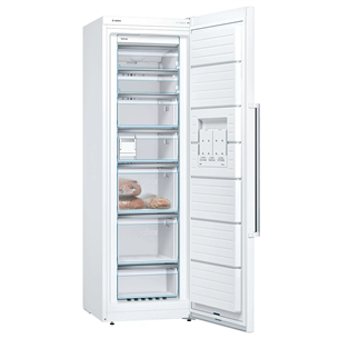 Bosch, ice maker, 242 L, height 186 cm, white - Freezer