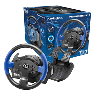 Žaidimų vairas ir pedalai Thrustmaster T150 RS skirtas PS3 / PS4 / PC